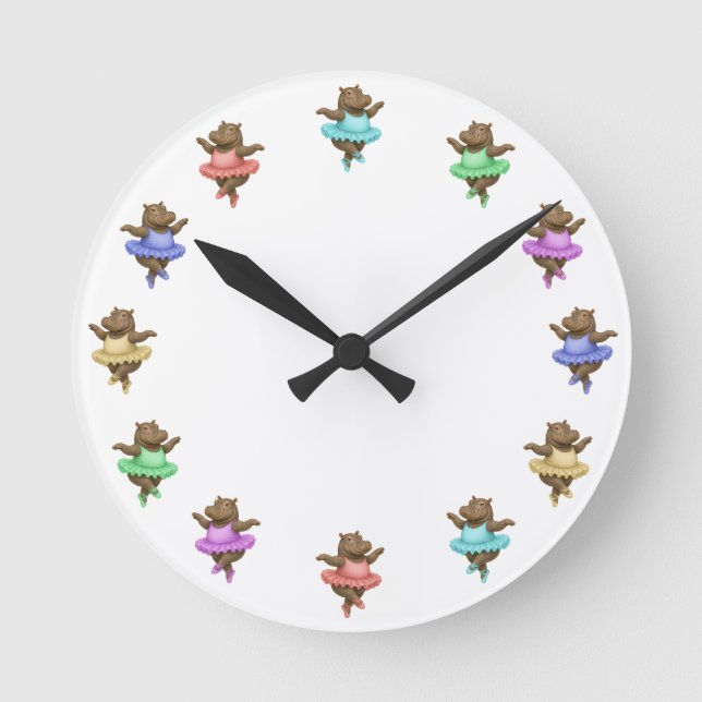 Helene circus performer round clock (Front)