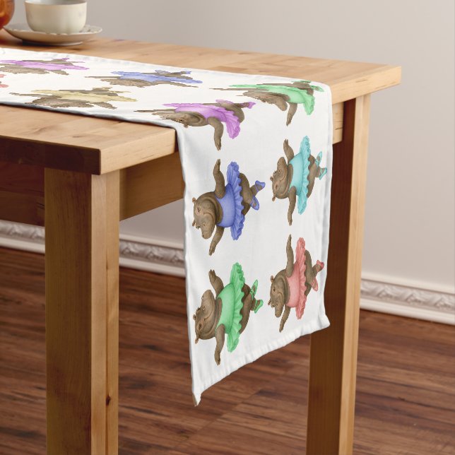 Helene circus performer short table runner (In Situ)