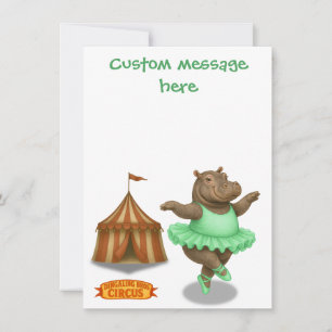 Helene circus performer thank you card
