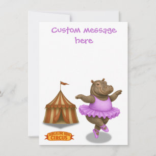Helene circus performer thank you card