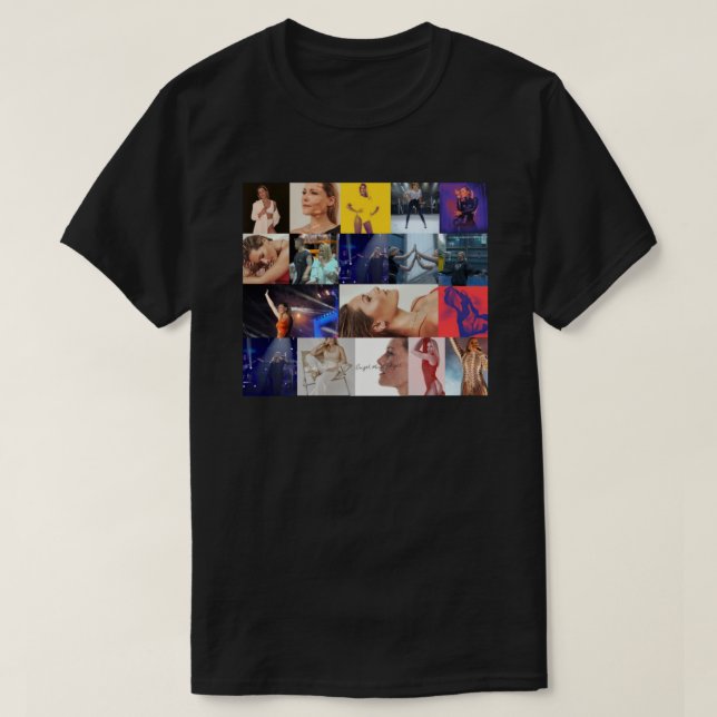 Helene Fischer Seamless Rectangular Collage  T-Shirt (Design Front)