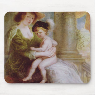 Helene Fourment and her son Frans Mouse Pad