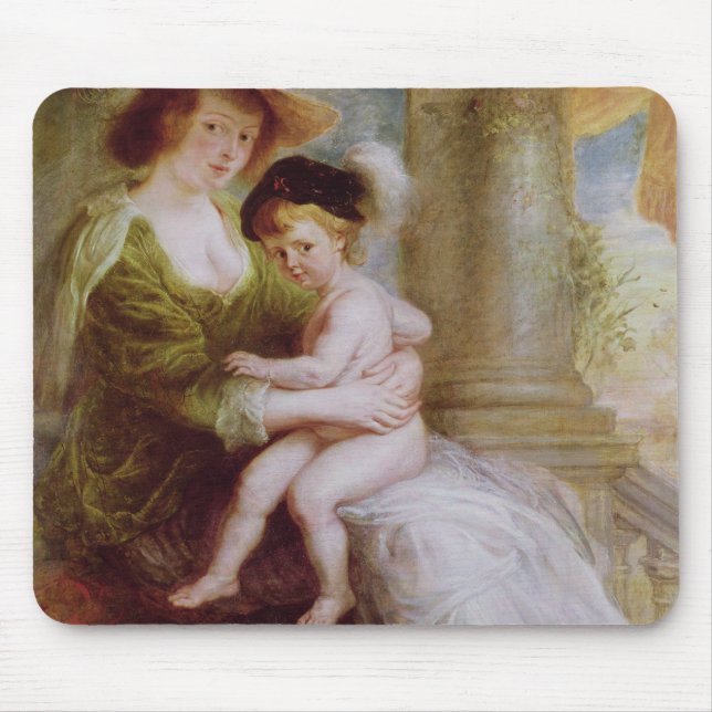 Helene Fourment  and her son Frans Mouse Pad (Front)