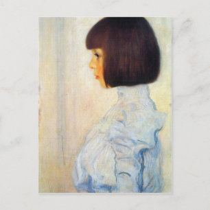 Helene Klimt portrait by Gustav Klimt Postcard