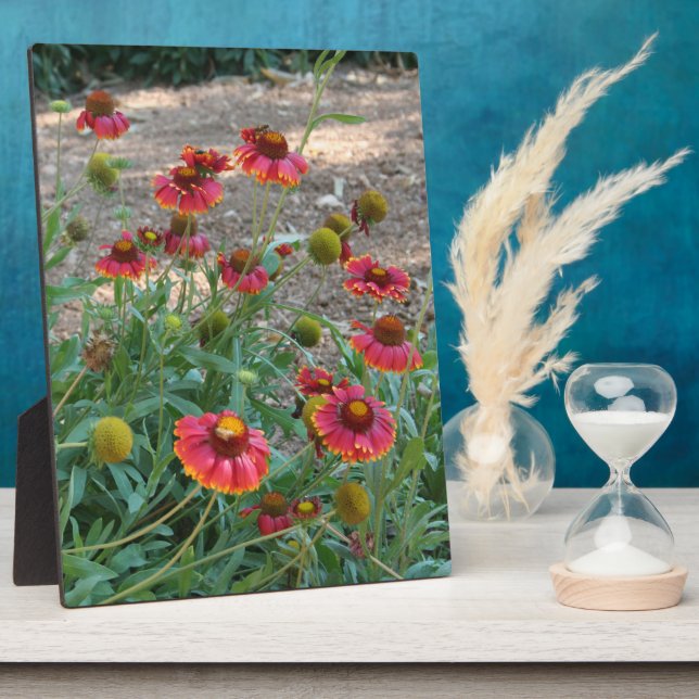 Helenium flowers plaque (Side)
