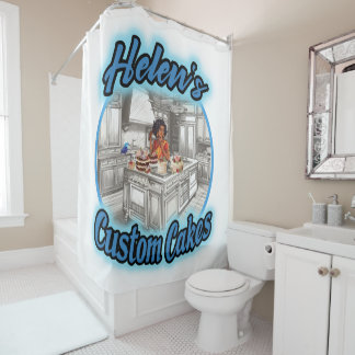 Helen's Custom Cakes Shower Curtain