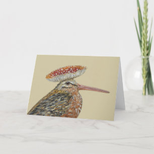 Helga the woodcock card