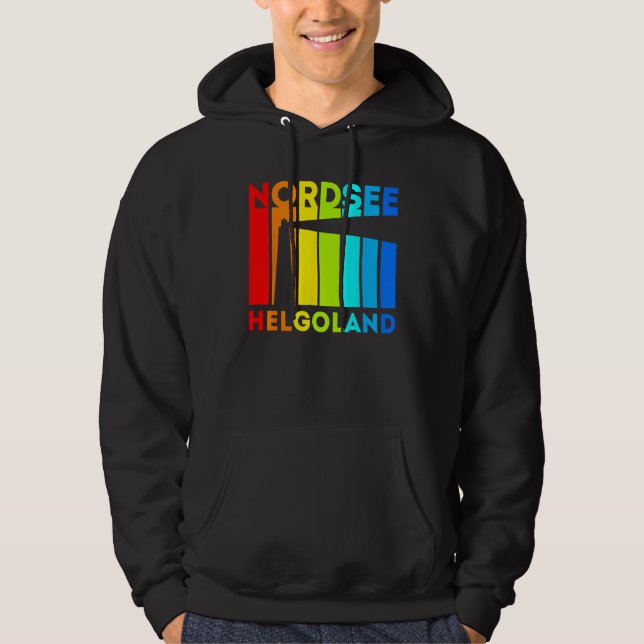 Helgoland Lighthouse North Sea Island Holiday Hoodie (Front)