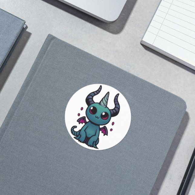 Helhorn the Demonic Unicorn Cryptid Sticker - Cute (Creator Uploaded)
