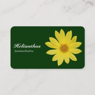 Helianthus - Dark Green Business Card