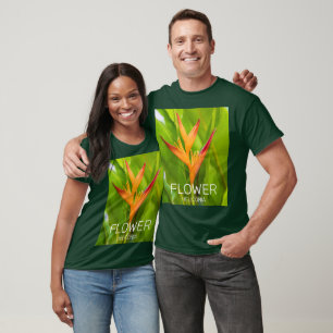 Heliconia Flowers Botanical Plant Garden Design T-Shirt