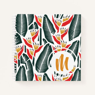 Heliconia Monogram Sketch|Journal Notebook