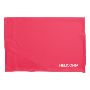 Heliconia red colour name pillowcase