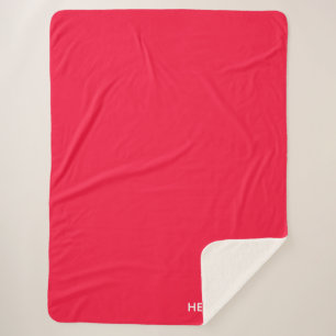 Heliconia red colour name sherpa blanket