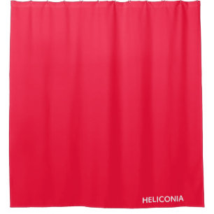 Heliconia red colour name shower curtain