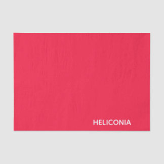 Heliconia red colour name tissue paper
