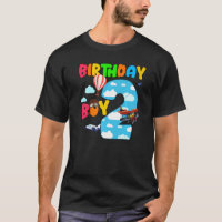 Helicopter 2nd Birthday Boy Airplane Plane Pilot 2