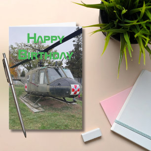Helicopter Aeroplane, Cool Aviation Birthday Card