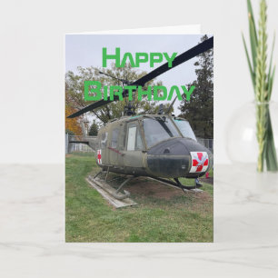 Helicopter Aeroplane, Cool Aviation Birthday Card