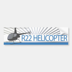 Helicopter Aircraft Bumper Sticker