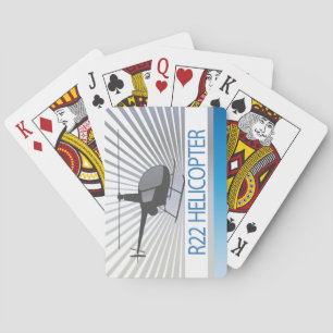 Helicopter Aircraft Playing Cards