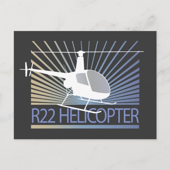 Helicopter Aircraft Postcard (Front)