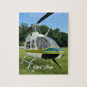 Helicopter Airplane Photo,Game Night,Personalized Jigsaw Puzzle