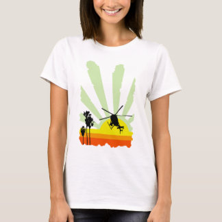 Helicopter and Sunset T-Shirt