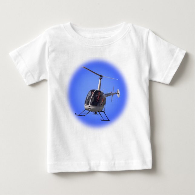Helicopter Baby Shirts Chopper Infant Tops (Front)