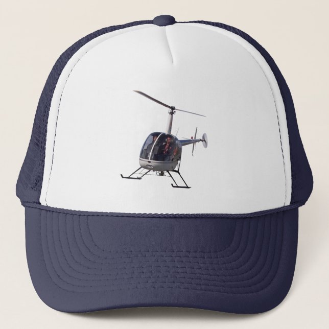 Helicopter Baseball Caps Helicopter Trucker Hat (Front)