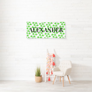 Helicopter Birthday Simple Name Banner