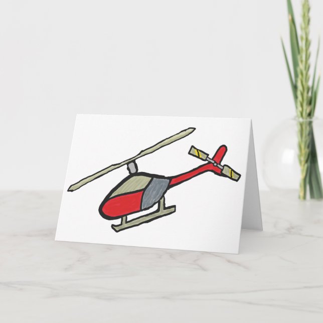 Helicopter Card (Front)