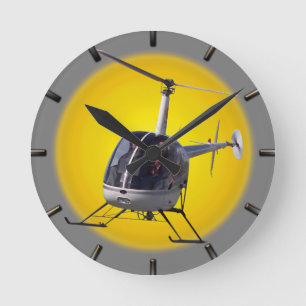 Helicopter Clock Cool Helicopter Wall Clock