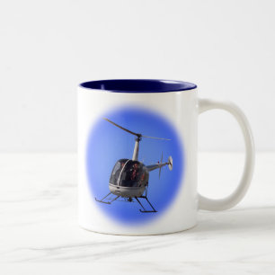 Helicopter Coffee Cup Flying Chopper Mugs Glasses