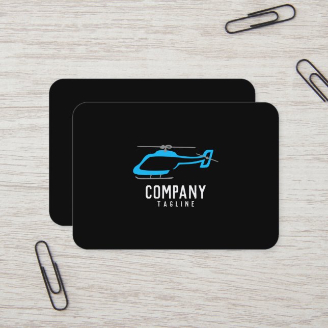 Helicopter company business card (Front/Back In Situ)