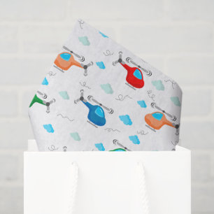Helicopter Decoupage Paper, Aircraft Birthday Tissue Paper