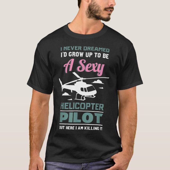 Helicopter Drone T-Shirt (Front)