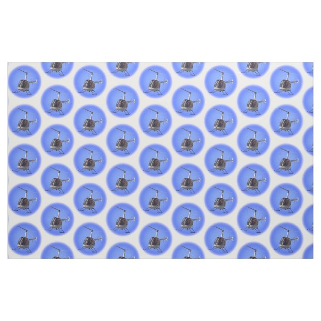 Helicopter Fabric Flying Helicopter Custom Fabric (Fat Quarter)