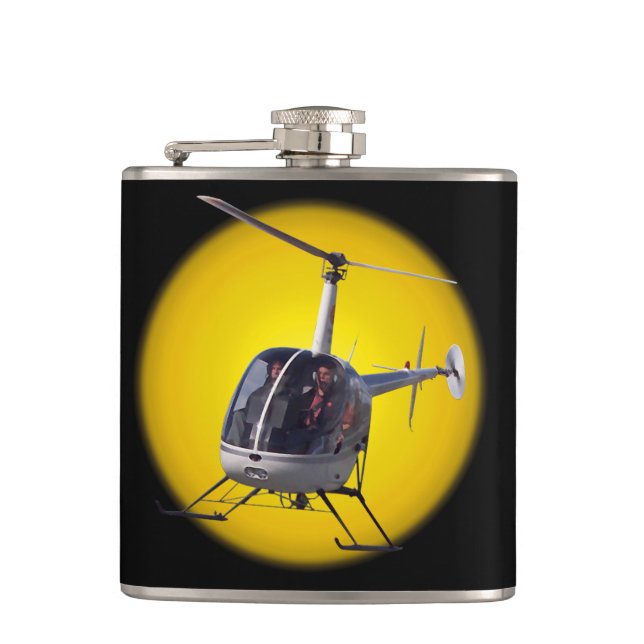 Helicopter Flask Customised Helicopter Drink Flask (Front)