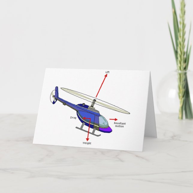 Helicopter Flight Diagram Card (Front)