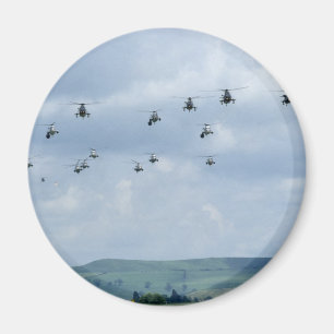 Helicopter flypast magnet