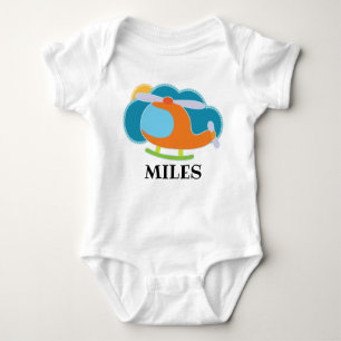 Helicopter Future Pilot Baby Bodysuit