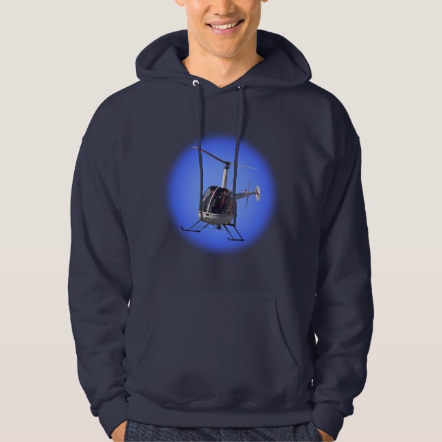 Helicopter Hoodie Cool Unisex Hooded Sweatshirt (Front)
