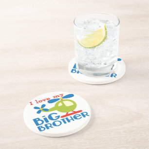 Helicopter I Love my Big Brother Coaster