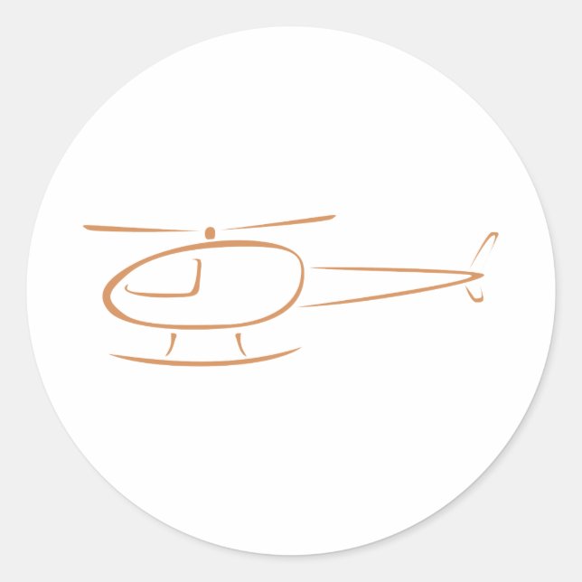 Helicopter Icon Gift Shirts Classic Round Sticker (Front)