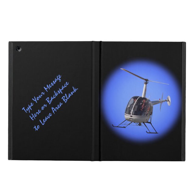 Helicopter iPad Case Cool Custom Helicopter Cases (Outside)