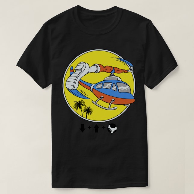 Helicopter Kick  T-Shirt (Design Front)