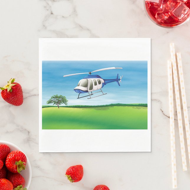 Helicopter Landing Paper Napkins (Creator Uploaded)