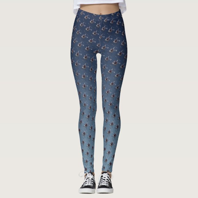 Helicopter Leggings Flying Helicopter Leggings (Front)