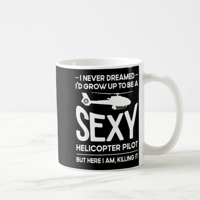 Helicopter Lot Design For Men Women Helicopter Lov Coffee Mug (Right)